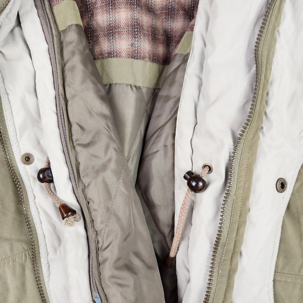 Members Only Mens 5X Green Field Coat Leather Collar Removable Quilted Liner - Picture 7 of 16